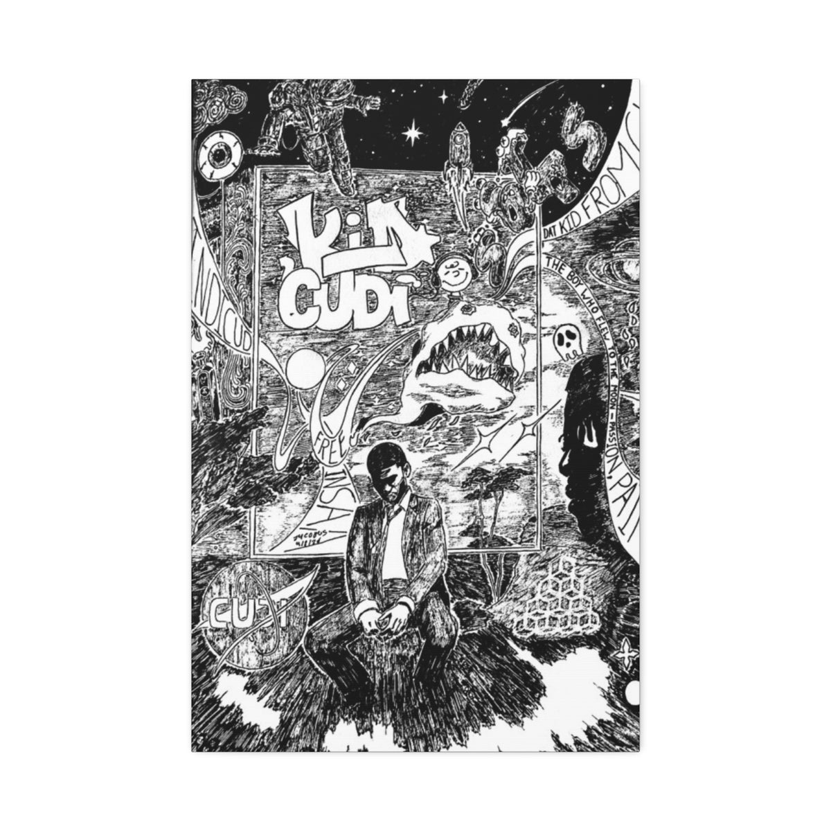 the moon man Canvas